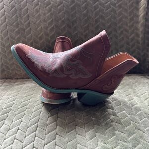 Women's Brown Western Circle G Ankle Boots